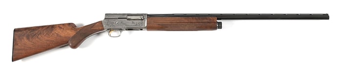 (M) ROMAINVILLE B. ENGRAVED B3 GRADE BROWNING CUSTOM SHOP A5 SEMI-AUTOMATIC SHOTGUN.