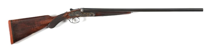 (C) HOLLAND & HOLLAND ROYAL SLE 12 GAUGE SIDE BY SIDE SHOTGUN.