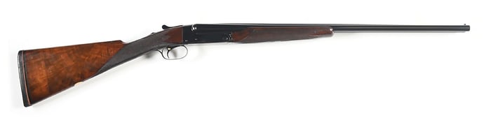 (C) DELUXE SKEET GRADE WINCHESTER MODEL 21 SIDE BY SIDE SHOTGUN 2 BARREL SET IN 28 AND 20 GAUGE.