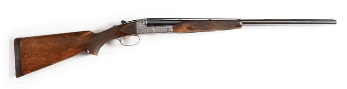 (C) ARNOLD GRIEBEL ENGRAVED WINCHESTER MODEL 21 SKEET SIDE BY SIDE 20 GAUGE SHOTGUN.