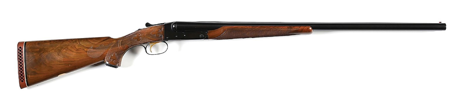 (C) SKEET GRADE WINCHESTER MODEL 21 12 BORE SIDE BY SIDE SHOTGUN.: Cody research indicates that this gun was subject to a repair order as a Skeet Grade circa October 1939; the receive date is blank, but the shotgun shipped from the warehouse on November 2nd, 1939. &#