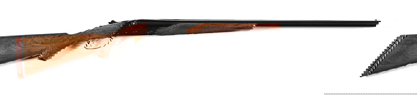 (C) SKEET GRADE WINCHESTER MODEL 21 12 BORE SIDE BY SIDE SHOTGUN.: Cody research indicates that this gun was subject to a repair order as a Skeet Grade circa October 1939; the receive date is blank, but the shotgun shipped from the warehouse on November 2nd, 1939. &#