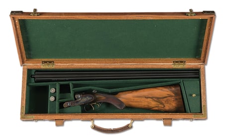 (C) FRANCOTTE 20 GAUGE SIDE BY SIDE SHOTGUN.