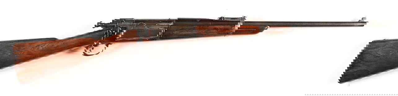 (A) SPRINGFIELD MODEL 1895 (1896) BOLT ACTION KRAG CARBINE.: An early variant of the Model 1896 carbine manufactured prior to its official adoption. This example dated "1896" on the receiver and correctly is without "MODEL" designation. Carbines such as this ar