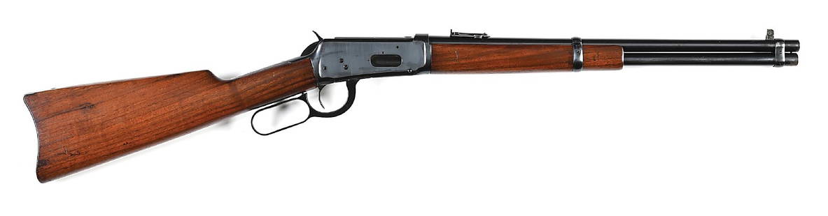 (C) WINCHESTER MODEL 1894 LEVER ACTION SHORT CARBINE IN .32-40.: Produced in 1915. WACA has recorded 12 known 18" carbines as they were special order and the majority of customers chose not to spend the extra cost. Every other aspect on this carbine is standard. Fe