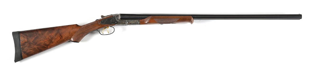 (C) DESIRABLE TRAP GRADE L.C. SMITH 12 GAUGE SIDE BY SIDE SHOTGUN.: The factory letter dates this gun to 1923 and shipped on December 11th to the Honeyman Hardware Company of Portland Oregon as a 12 gauge with 30" nitro barrels, Trap Grade, two triggers, regular weigh