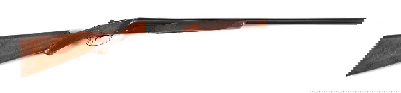(C) SKEET GRADE WINCHESTER MODEL 21 12 BORE SIDE BY SIDE SHOTGUN.: Per the included Cody letter, this shotgun shipped as a 12 gauge Skeet grade with 28" barrels, WS1 and WS2 chokes, a pistol grip stock, beavertail forearm, single trigger, selective ejectors, automati