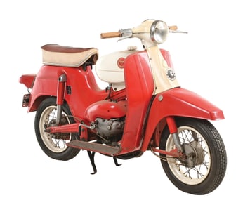 1965 SEARS PUCH ALLSTATE COMPACT DS 60 CC SCOOTER.