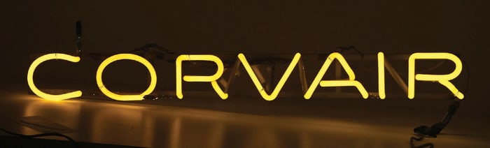 CORVAIR DEALSHIP SKELETON NEON