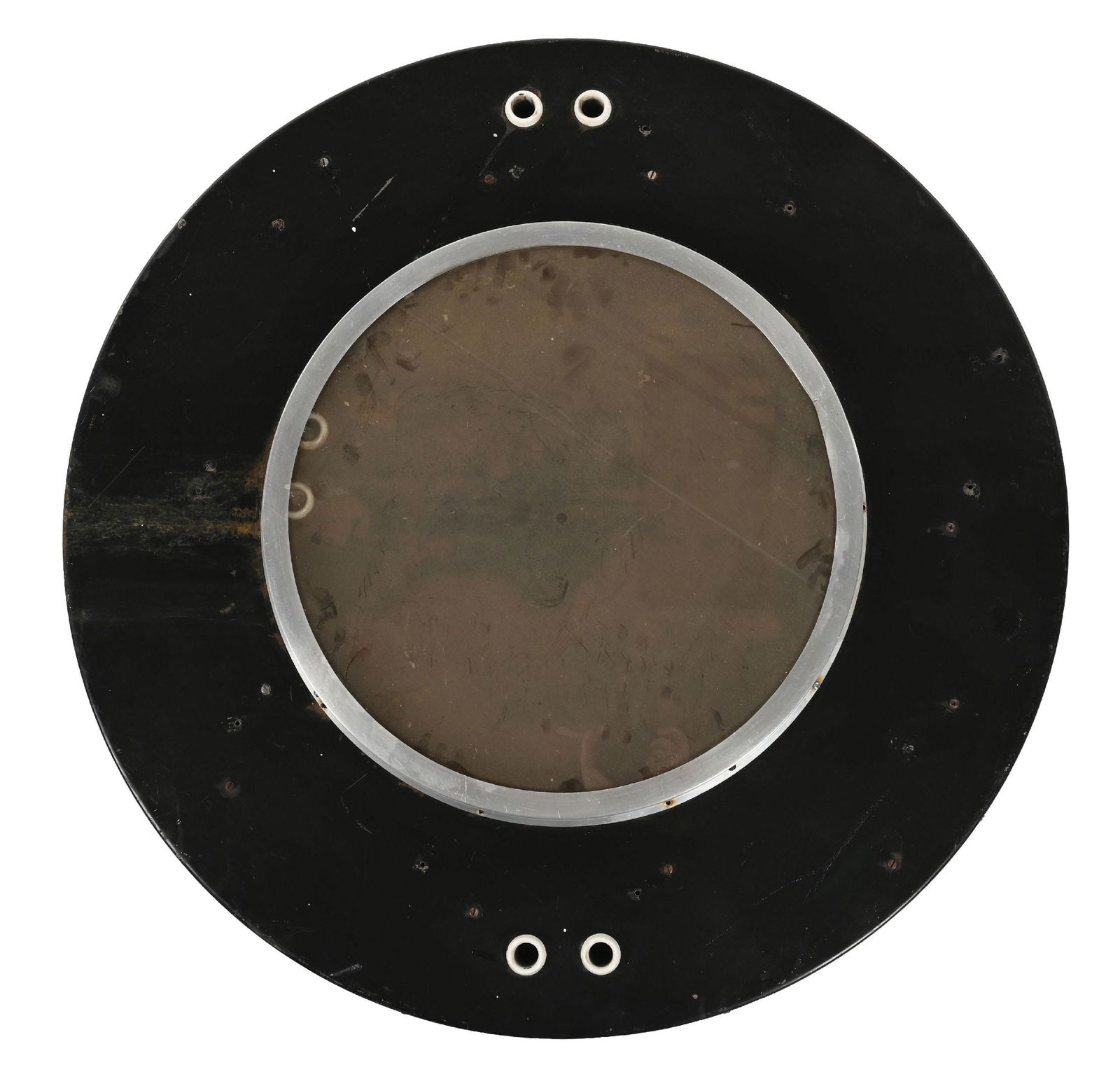 LARGE NEON CLOCK WITH OUTER METAL NEON CAN. (1 of 3)