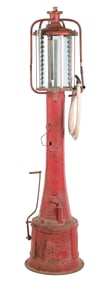 ORIGINAL FRY 10 GALLON VISIBLE GAS PUMP.