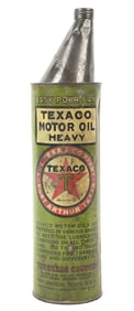 TEXACO EASY POUR HALF GALLON CAN.