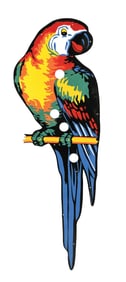 POLL PARROT SHOES PORCELAIN NEON SKIN SIGN.