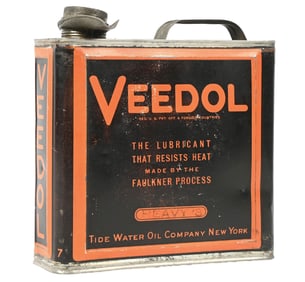 VEEDOL MOTOR OIL 1 GALLON FLAT CAN.
