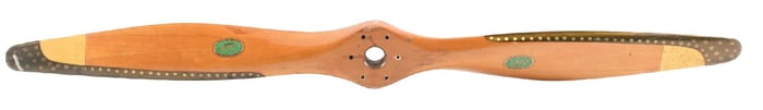 ORIGINAL FAHLIN WOODEN AIRPLANE PROPELLER.