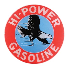 RARE HI- POWER GASOLINE SINGLE 13.5" GLOBE LENS ON WIDE GLASS BODY