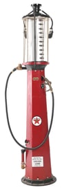 TEN GALLON VISIBLE GAS PUMP RESTORED IN TEXACO GASOLINE.