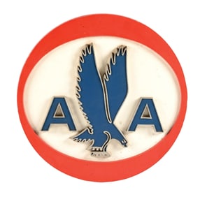 AMERICAN AIRLINES 3D SIGN W/ EAGLE GRAPHIC.