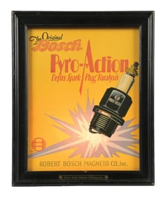 BOSCH SPARK PLUGS LIGHT UP STORE DISPLAY.