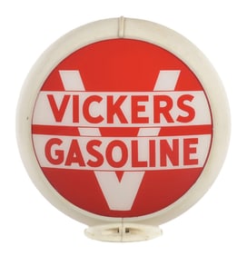 VICKERS GASOLINE COMPLETE 13.5" GLOBE ON CAPCO BODY.