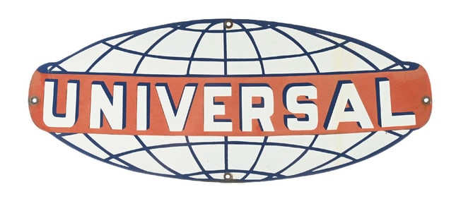 UNIVERSAL PORCELAIN SIGN.