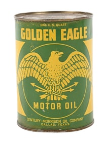 GOLDEN EAGLE MOTOR OIL 1 QUART CAN.