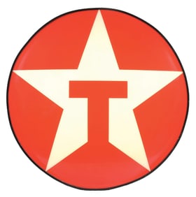TEXACO SERVICE STATION EMBOSSED PLASTIC LIGHT UP DISPLAY SIGN.