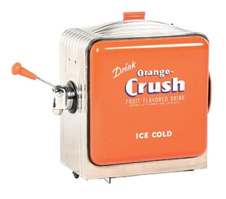 DRINK ORANGE CRUSH FOUNTAIN SERVICE DISPENSER.