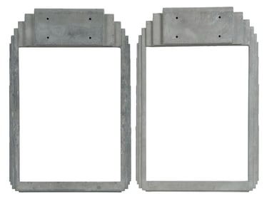 SET OF 2: TOKHEIM 36B COMPUTING FACE BEZZLES.