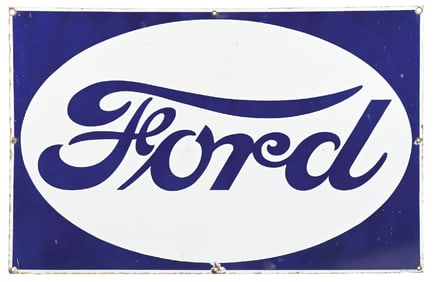 FORD AUTOMOBILES PORCELAIN SIGN.