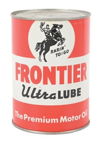 FRONTIER ULTRA LUBE MOTOR OIL 1 QUART CAN.