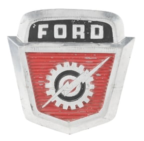 FORD AUTOMOBILES CAST METAL DEALERSHIP SIGN.