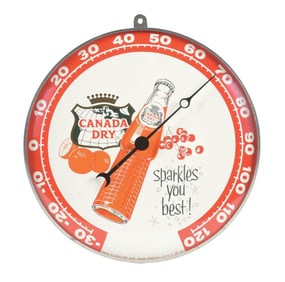 CANADA DRY QUALITY BEVERAGES THERMOMETER.
