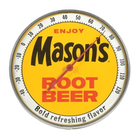 ENJOY MASON'S ROOT BEER THERMOMETER.