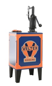 VELTEX SERVICE STATION RESTORED LUBSTER PUMP.