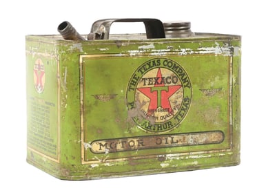 TEXACO MOTOR OIL 1 GALLON CAN.