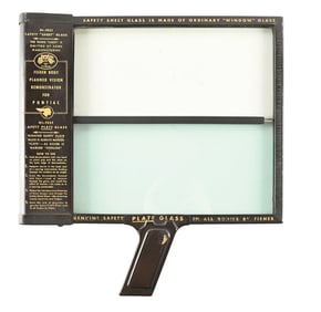 PONTIAC HI TEST SAFETY SHEET GLASS SALESMAN DISPLAY.