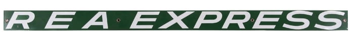 REA EXPRESS PORCELAIN STRIP SIGN