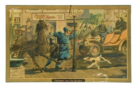 COOK'S GOLDBLUME BEER SIGN