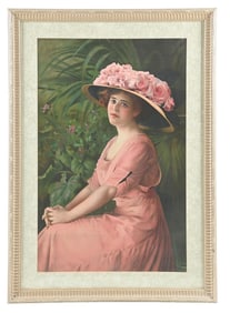 LADY IN PINK SIGN