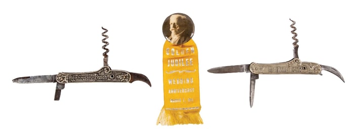 COLLECTION OF 3 ANHEUSER BUSCH BREWERIANA MEMORABILIA