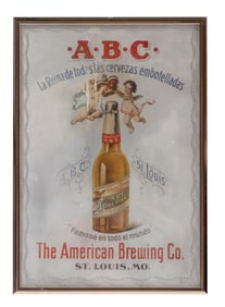 BREWERIANA FRAMED ADVERTISING