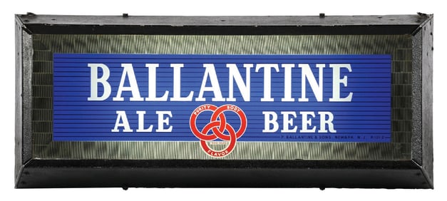 BALLANTINE ALE BEER LIGHT-UP SIGN