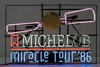 MICHELOB MIRACLE TOUR BAR BEER SIGN