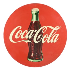 COCA-COLA SIGN W/ BOTTLE GRAPHIC