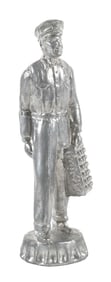 FIGURAL COCA-COLA PAPER WEIGHT AWARD FIGURE ON BOTTLE CAP BASE