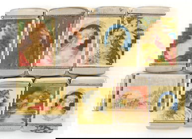 COLLECTION OF 8 VARIOUS MATCH SAFES