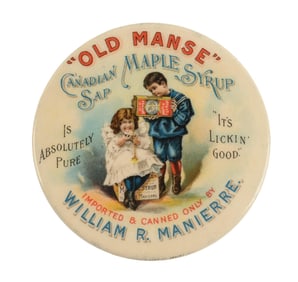 OLD MANSE MAPLE SYRUP ADVERTISING MIRROR