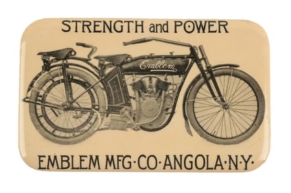 EMBLEM MOTORCYCLE ADVERTISING POCKET MIRROR