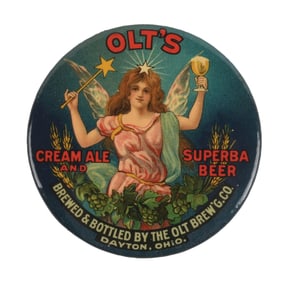 OLT'S BREWERY "SUPERBA / CREAM ALE" POCKET MIRROR